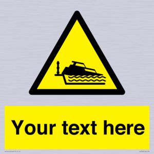 Custom warning grounding cruiser on lock cill